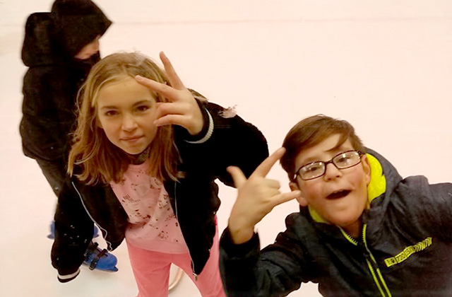 Eislaufen mit dem Kinderschutzbund Halle im Februar 2020